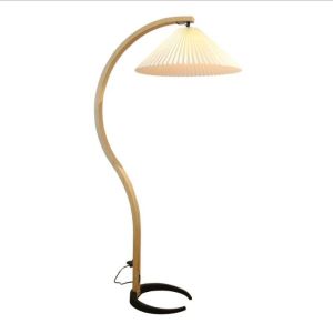 Quality Creative Pleated Rattan Standing Lamp for bedroom living room for sale
