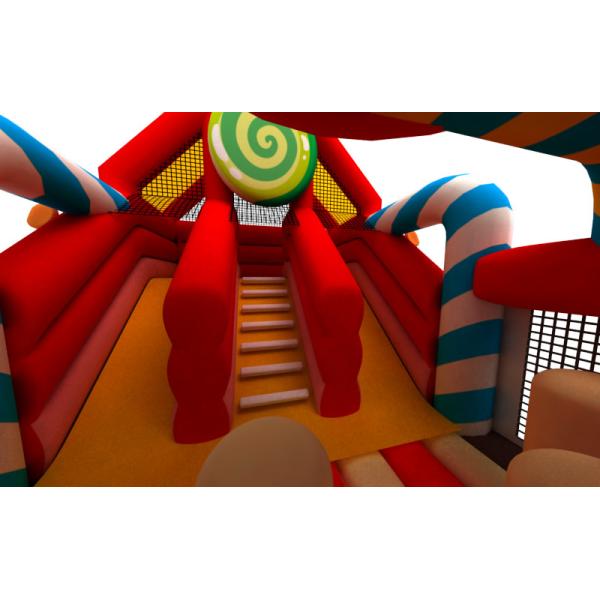 Factory Inflatable Bouncy House With Slide Candy Inflatable Combo