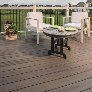 Structure Hollow Double Colors Wpc Outdoor Decking 3D Embossing Wood Grain