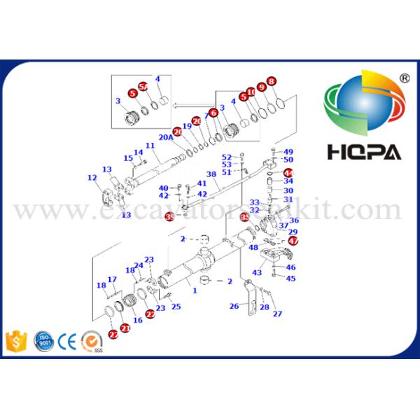 707-99-44180 Blade Lift Hydraulic Cylinder Shaft Seals D155AX-3 D155AX-5 Excavator