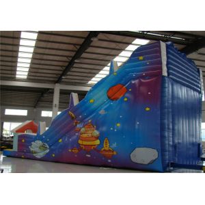 Kids Commercial Inflatable Slide , Obstacle Course Water Slide Cartoon Printing