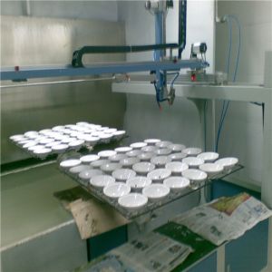 Switch 4kw Automatic Paint Spraying Machine two station disk ISO9001