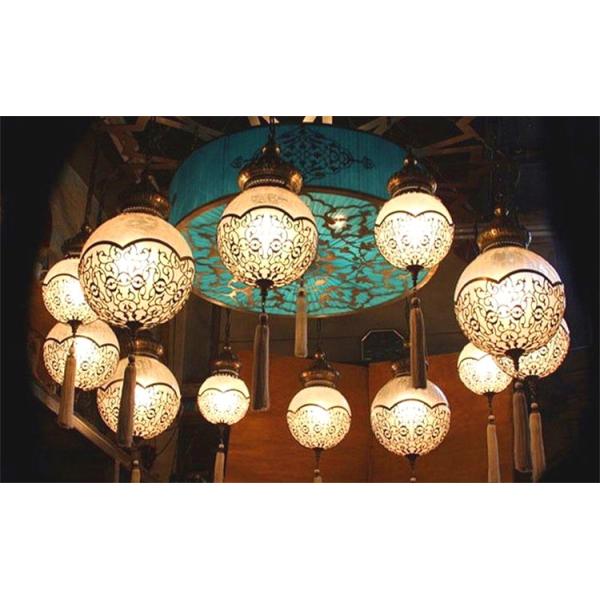 Beautiful Handmade Turkish Mosaic Lamp Single Ball Hanging Lights(WH-DC-21)