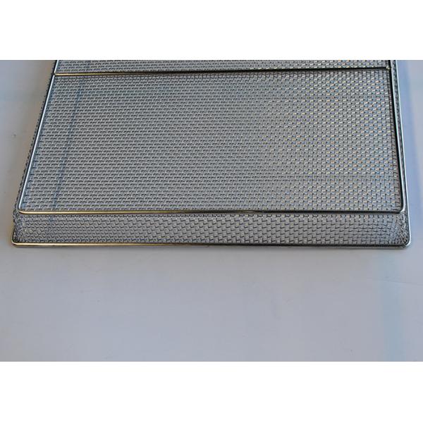 650mm X 460mm 1mm Wire Mesh Tray For Fruit Meat