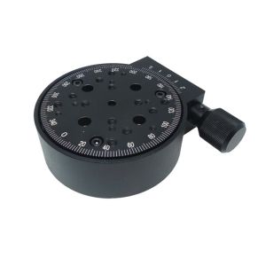 R Axis Worm Gear Drive Miniature Manual Rotation Stage With Scale