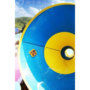 Interesting 4 Rides Funnel Fiberglass Water Slides Floor Space 42M * 60M