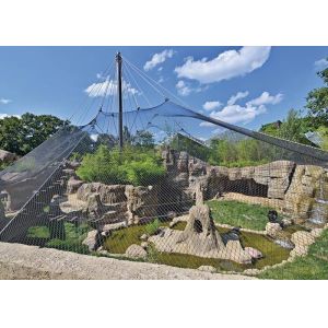 Hand Woven Stainless Steel Zoo Animal Enclosure Flexible SGS Certified