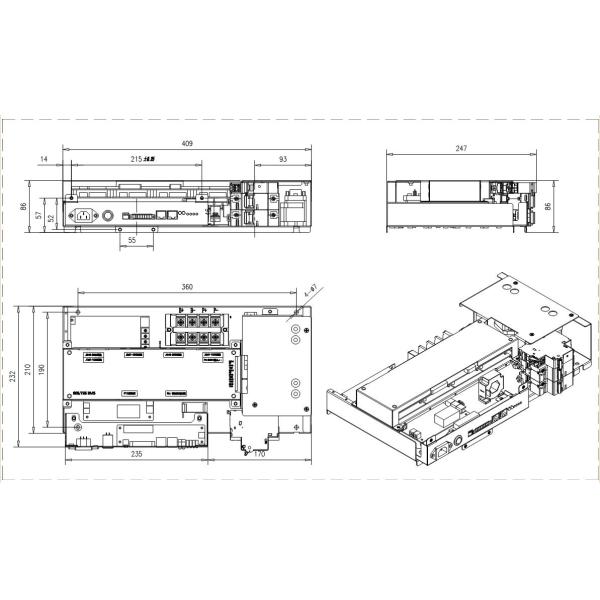 50A 128V Master Slave BMS for Lithium Battery 30S-75S Solar UPS ESS