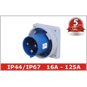Waterproof 220V 3 Pin And Sleeve Receptacle with Flush Mounted