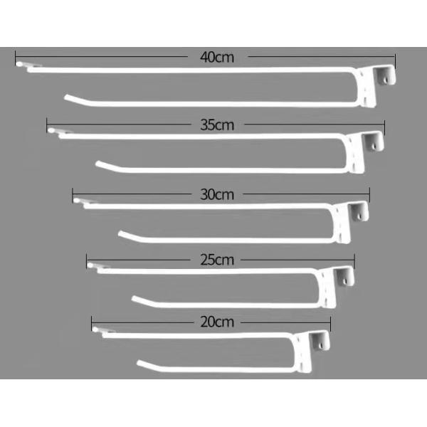 400mm 8mm Supermarket Rack Accessories Metal Hook Hanger