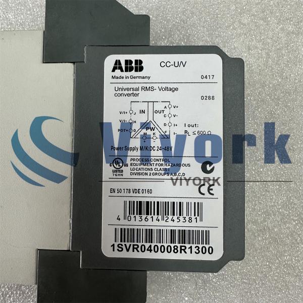 Buy ABB 1SVR040008R1300 CC-U/V RELEAY NEW Servo Drive Module at wholesale prices