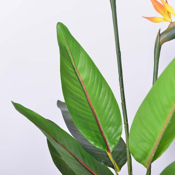 artificial plant manufacturer 150cm artificial bird of paradise plant with realistic flower for indoor decoration