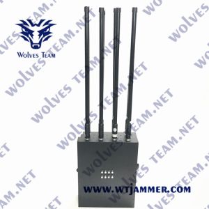 8 Bands Backpack WiFi5.8g GPSL1 GSM 433MHz Gun Type Drone Jammer