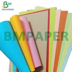 100gsm - 250gsm Colourful Uncoated Bristol Paper 1350mm Width DIY Color Card