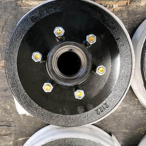 Buy 6 Studs 12 Inch Trailer Brake Drum Alko Type Pressed In Studs at wholesale prices