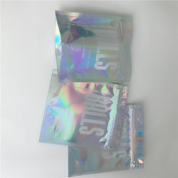 Buy Smell Proof Leaf k Stand Up Pouches Mylar Cigar Wrap Packaging Hologram Laser Bag at wholesale prices