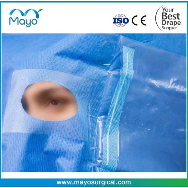 Buy Disposable Surgical Eye Drape With Collection Pouch For Ophthalmology at wholesale prices