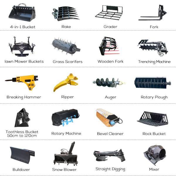 FREE SHIPPING Cheap Mini Skid Steer Loader Diesel Gasoline Mini Skid Steer Loaders Wheel Loader Mini 430kg