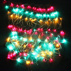 Flat emitting 220v fairy christmas led lights net CE ROHS approval