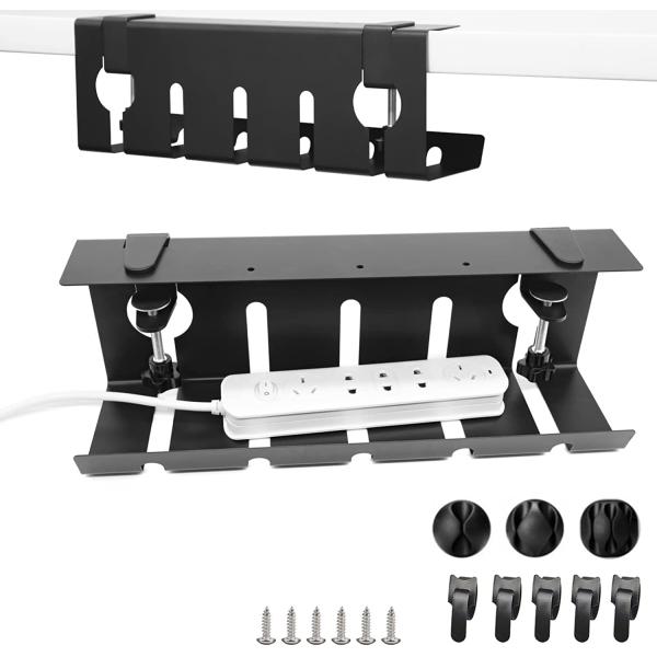 Customized Under Desk Cable Management Tray Metal Cable Organizer For Desk