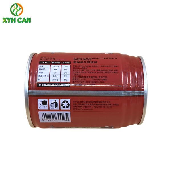 Food Grade Round 246ml BPA Free Beverage Tinplate Can