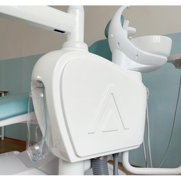 Economic Design Pu Leather Dental Chair Unit With Down Mounted Operation Tray