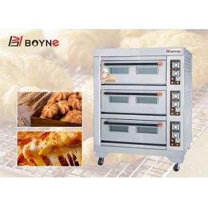 19.8kw Commercial Bakery Kitchen Equipment Six Tray Electric Baking Oven