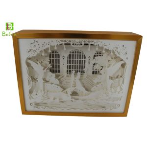 3D Retail Display Props Paper Cut Wedding Theme Merchandising Solution