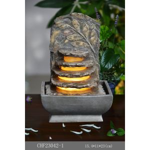 Quality 9 Inch Light Up Indoor Waterfall Fountain for sale