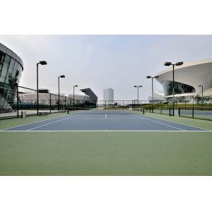 Fadeless PU Sports Flooring Eco-friendly Outdoor Basketball Court Flooring