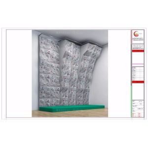 High Safety Outdoor Climbing Wall With Excellent Weather Resistance No Inflatable