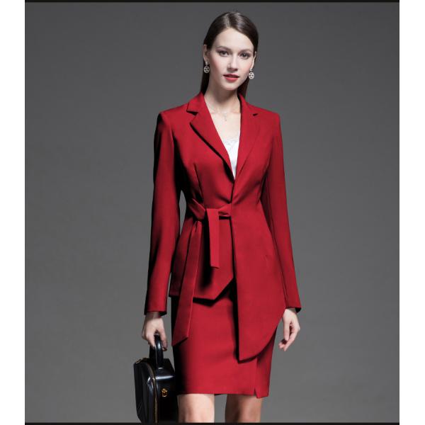 Anti-Static Fall Autumn Slim Fit Blazer for Women Ladies Office Business Suits