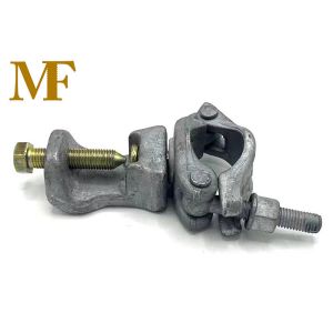 Quality Sheradizing Surface Swivel Girder Coupler Steel Half Double Clamp for sale