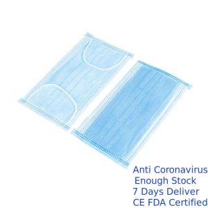 Flexible Earloop Face Mask Anti Virus Protection Aluminum Nosepiece Adjustable