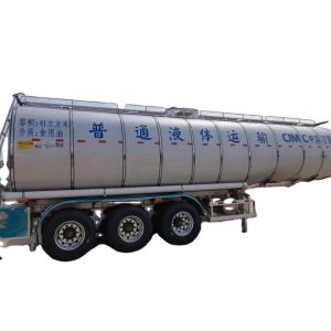 China CIMC 3 axles 41cbms iron and stainless steel Ordinary liquid tank edible cooking oil semi trailer tanker on sale