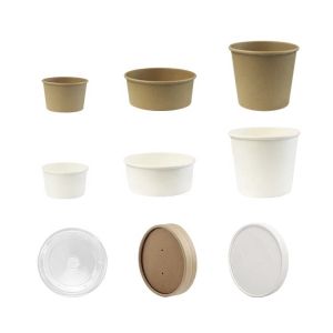 Disposable Takeaway Paper Cup Bowl Packaging Custom Printed