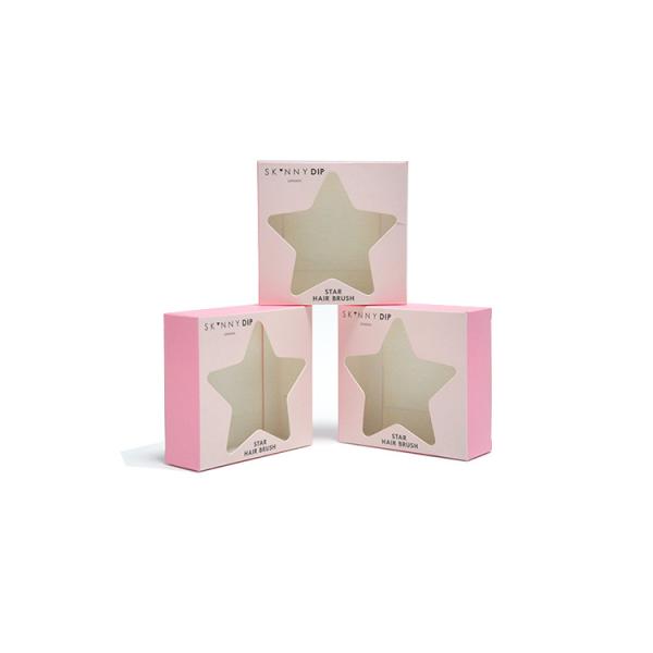 Buy Small Pink Gift Pantone Cardboard Box With Window at wholesale prices