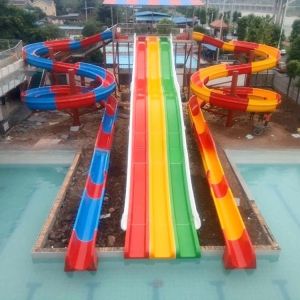 Customized Spiral Water Slide Tube Adult Water Slide Weather Resistance