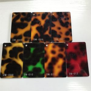 15mm Thickness Tortoise shell Acrylic Sheet Pattern Plexiglass Plate