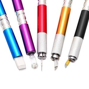 Professional Microblading Pen with Crossing Lock-Needle Device Multiple Needle