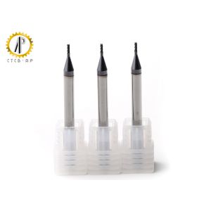 TiALN Coated Carbide Milling Cutters HRC57 With 4mm Shank