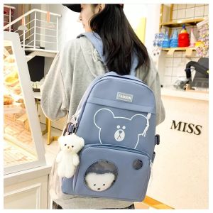 Travel Backpack Girls Laptop School Bag Sets Backpacks Carton Colourful 2022