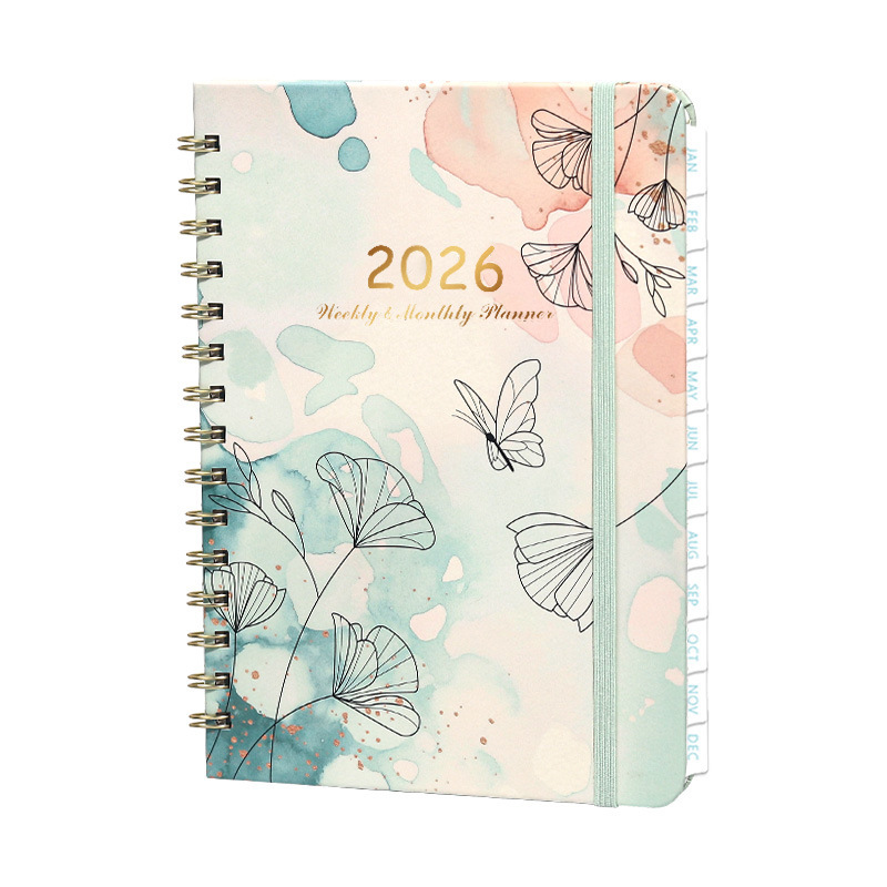 Elastic Band Closure Custom Journal Notebook in 5.8 X 8.3 Inches Size for