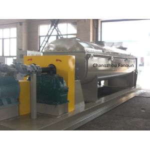 China Steam Foodstuff Carbon Black Paddle Dryer 3800*1420mm 4-6RPM on sale