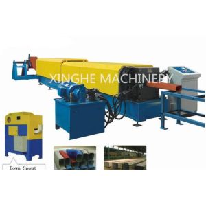 Frequency Control Downspout Roll Forming Machine With Hydraulic Cutting Machine