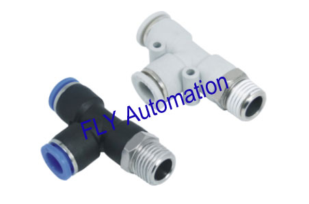 Buy Quick Clamp PD Pisco Branch Tee Zinc Brass Pneumatic Tube Fittings at wholesale prices