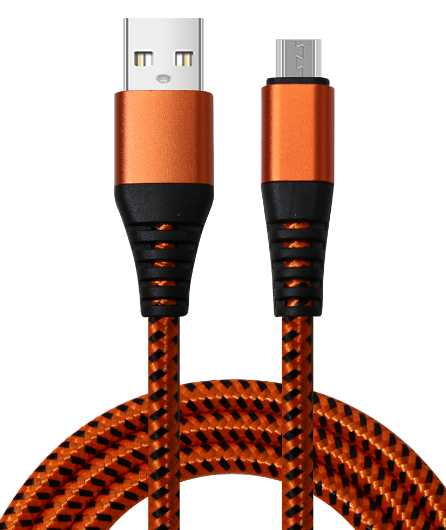 Customized Braided Charging Cable USB A To Lightning / Android / Type C Devices 1m Length Aluminum Alloy With Pvc