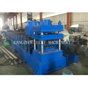 2&3 Waves Saftey Highway Guardrail Roll Forming Machine 6mm Gear Box Driven