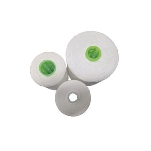 402 403 202 502 100 Spun Polyester Yarn Raw White For T-Shirt Jeans Sportswear