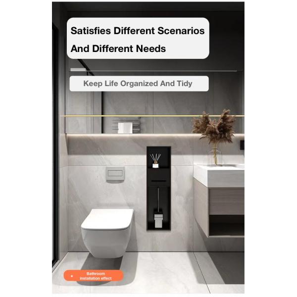 Upgrade Your Bathroom with a Sleek Stainless Steel Shower Niche and Waterproof Design